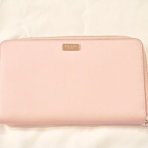Kate Spade Pink Newbury Lane Talla Travel Wallet